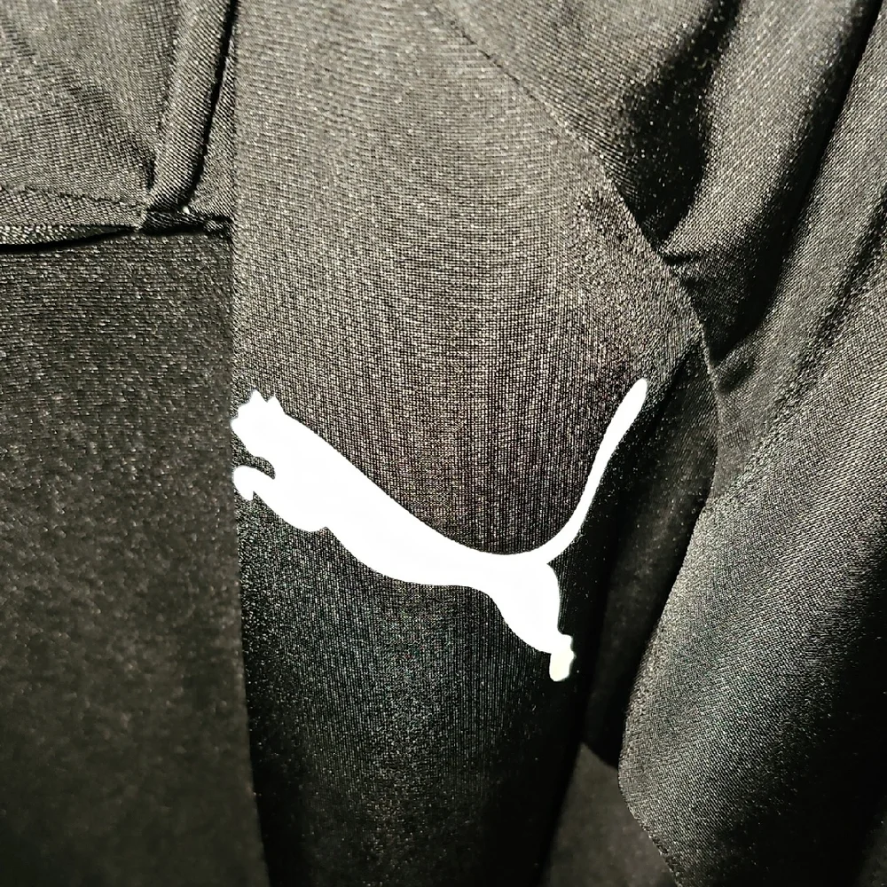 Puma Men's Black White Jacket Lightweight Athletic Sports Small Coat